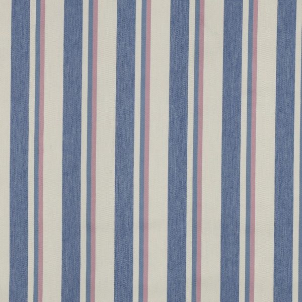 Denim garengeverfd strepen roze