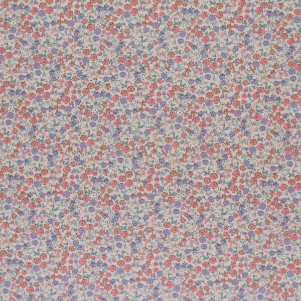 Kleine bloemen kleiroze jersey