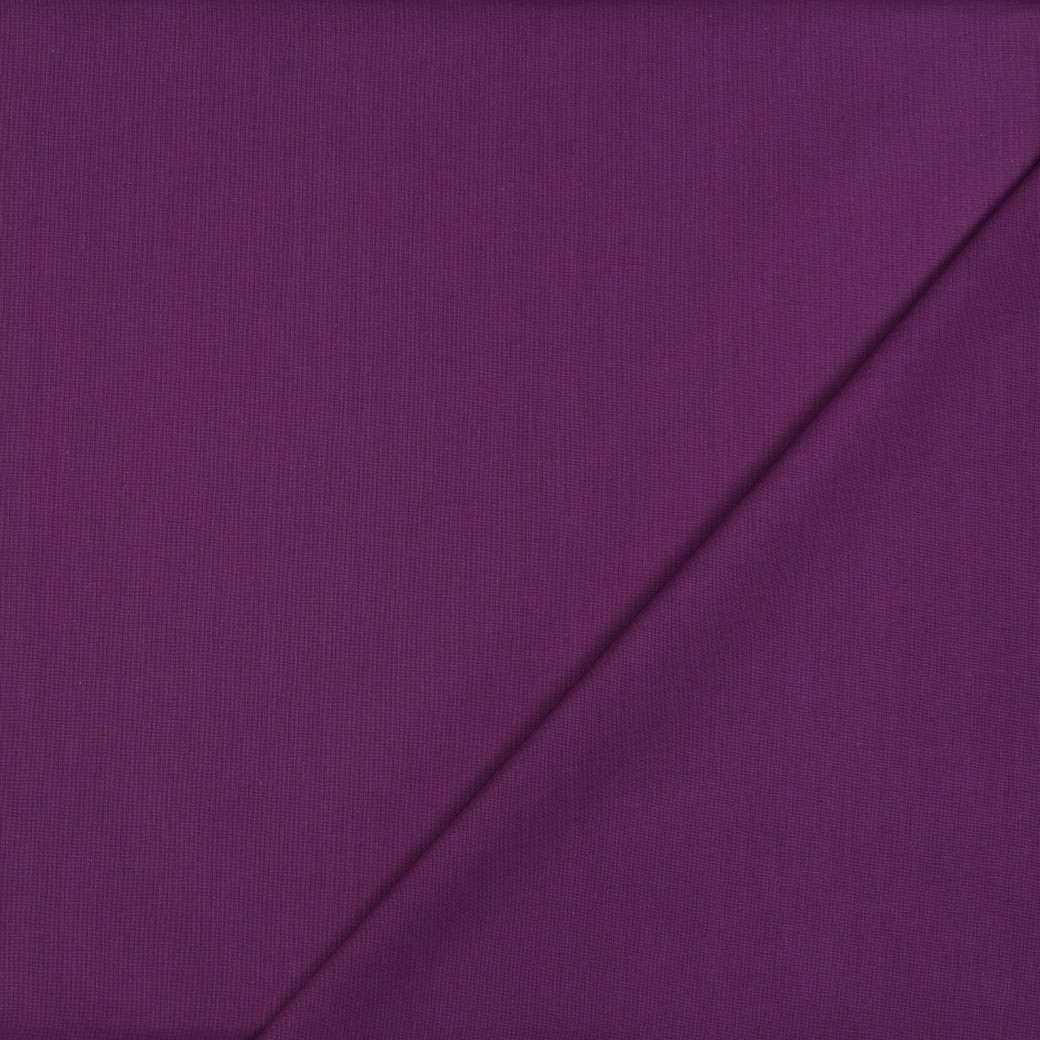 Katoen Poplin effen Donker paars.