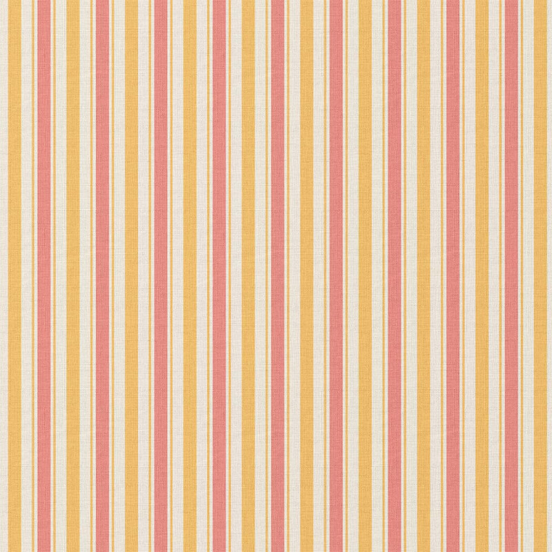 Gestreepte katoen geel,roze, offwhite