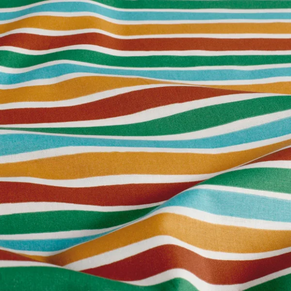 Katoen vrolijke strepen