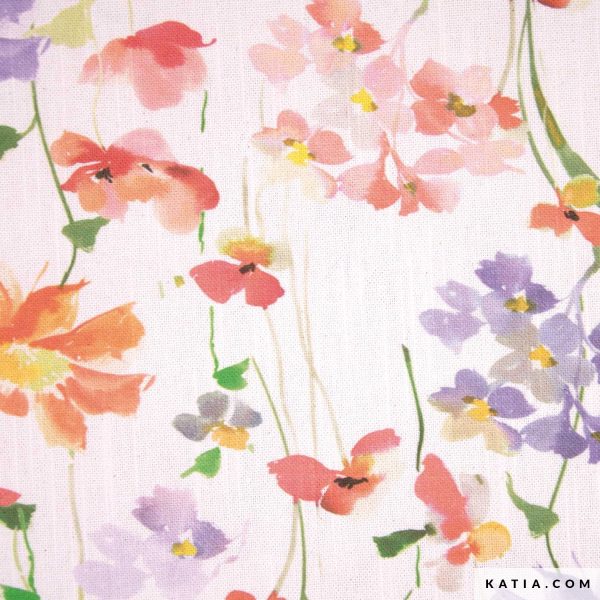 Canvas recycled multicolour daisy