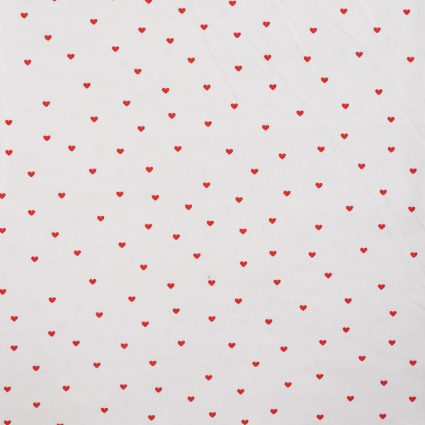 Little hearts ecru jersey