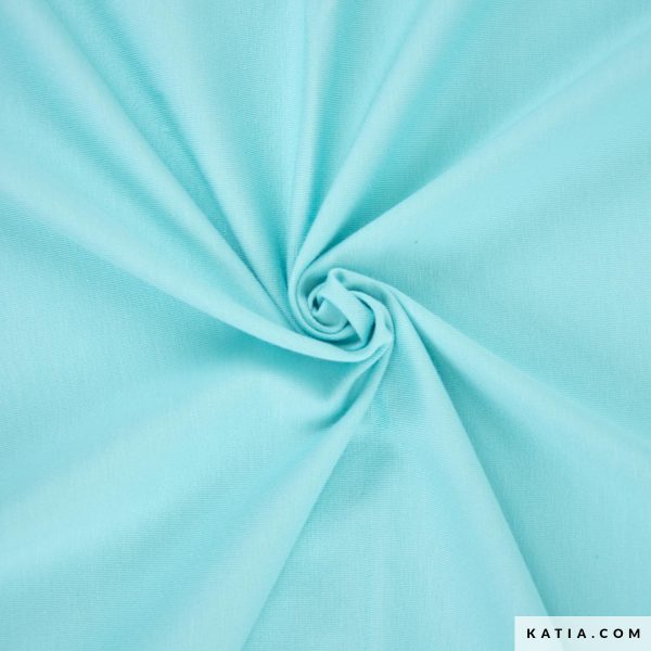 Katoenen jersey turquoise