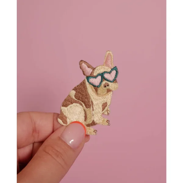 Franse bulldog patch