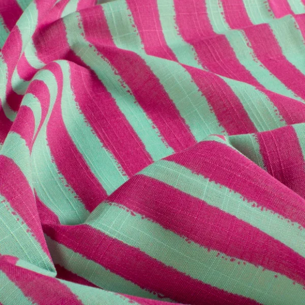 Katoen Viscose Candy Stripe