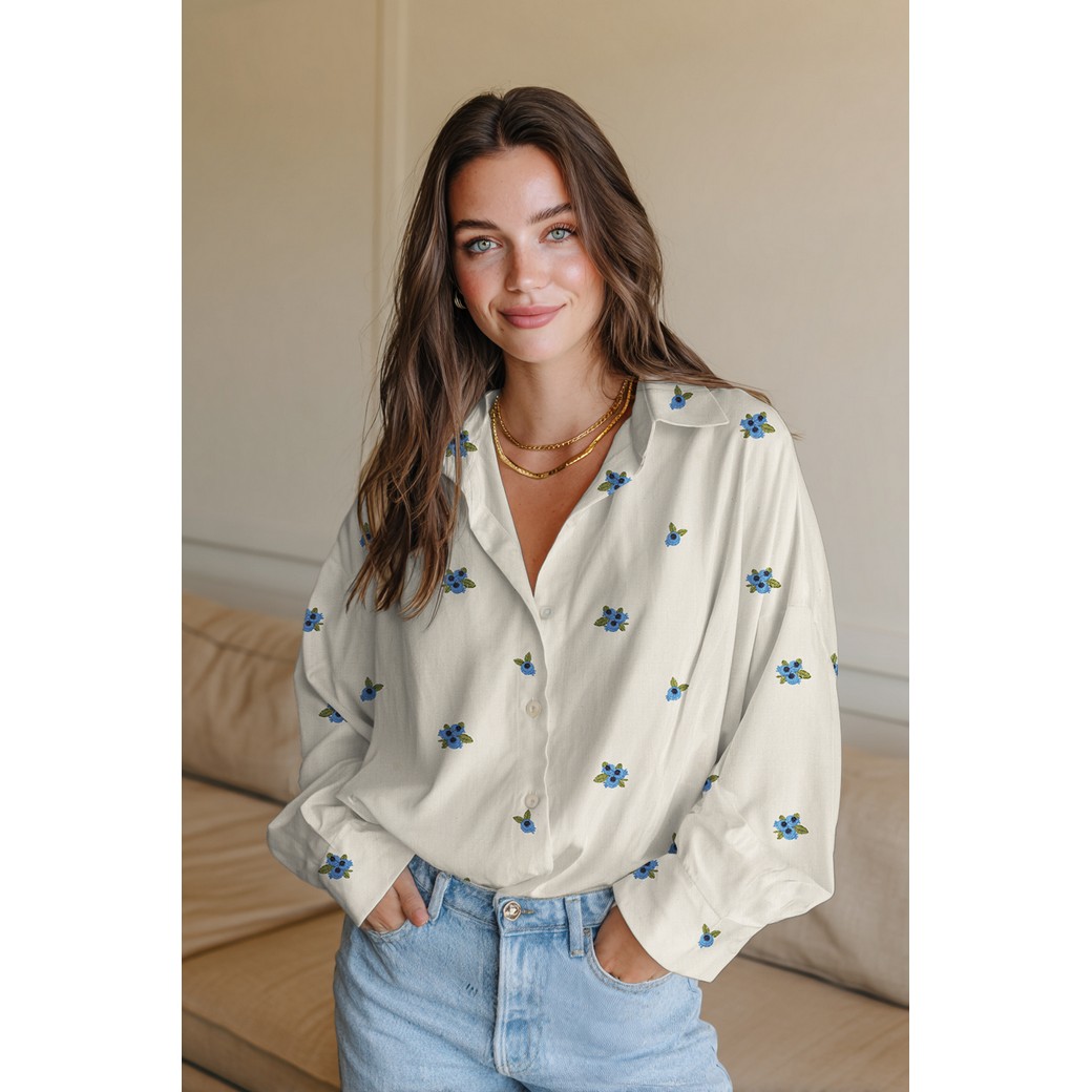 Hydrofiel geborduurd fruit Afbeelding 5