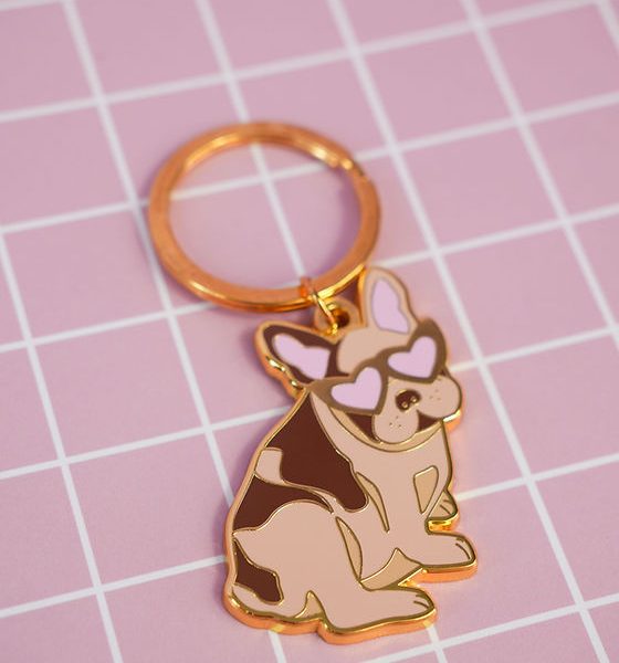 Sleutelhanger franse bulldog