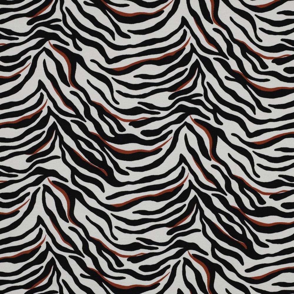 Zebra stripes katoenen jersey