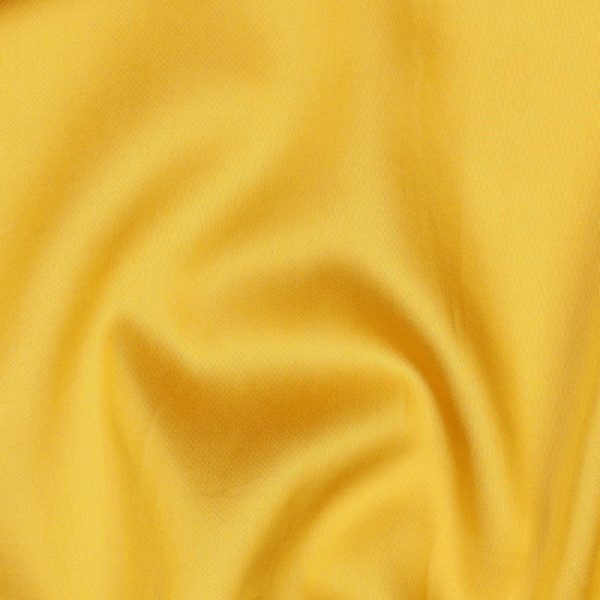 Katoen satijn citroen geel