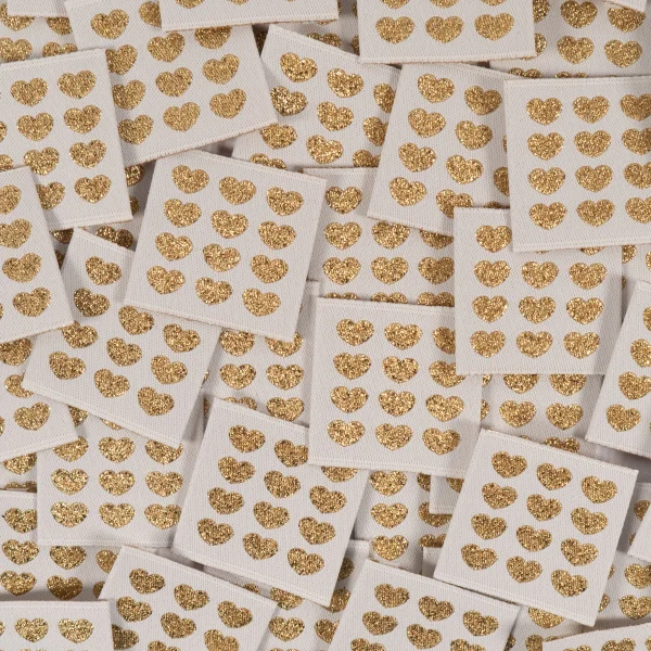 Gouden hartjes label