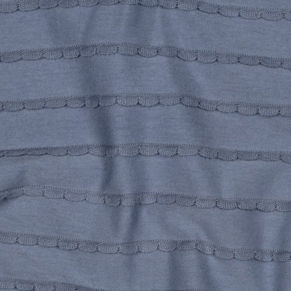 Jersey Denim Ruffle Lines
