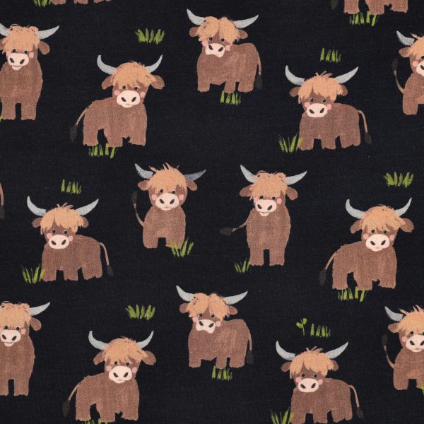 Sweat Highland Cows Zwart