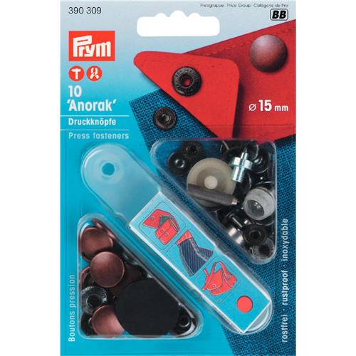 Prym Anorak Drukknopen 15mm Oud koper