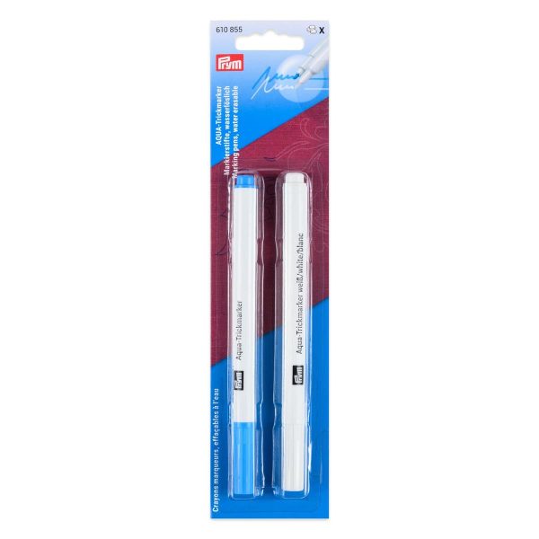 Prym Aqua Trick Marker Wit en Blauw uitwasbaar