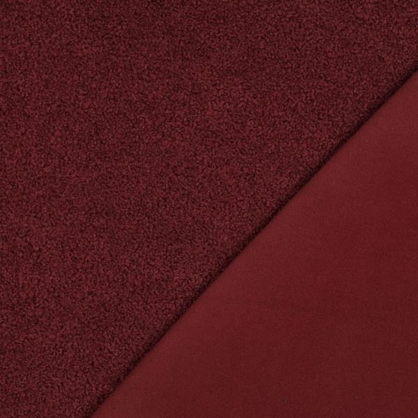 Teddy Fleece Dubbelzijdig Bordeaux Rood