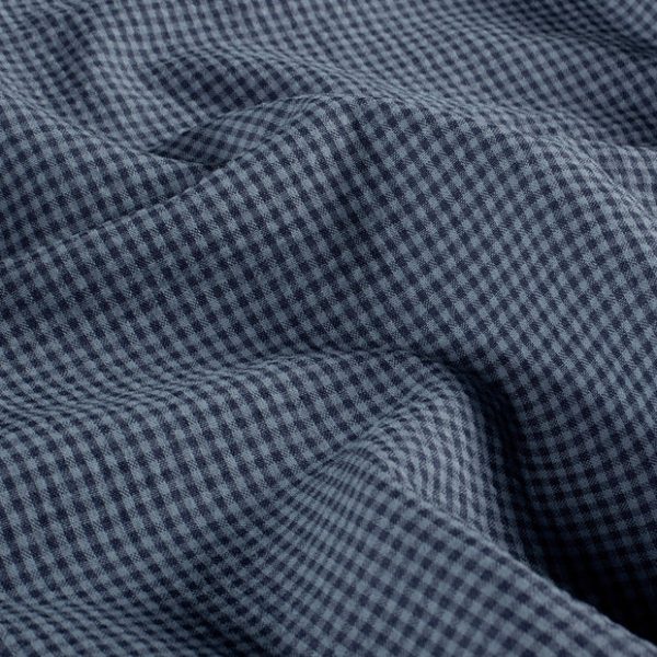 Seersucker Mini Check Navy