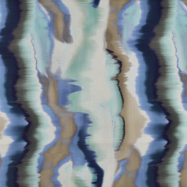 Katoen Satijn Ocean Blur