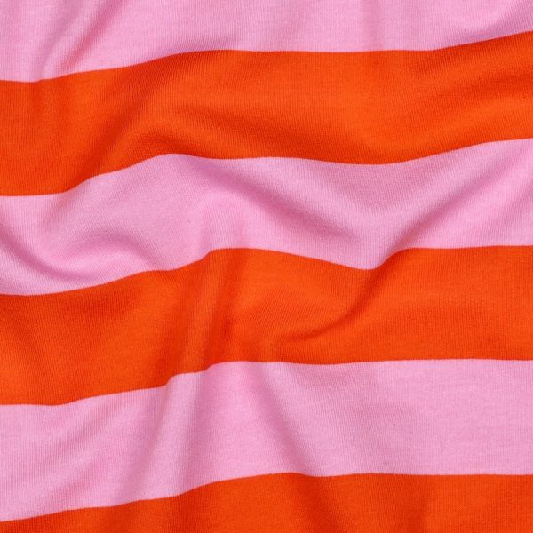 Coral Candy Stripes Sweat