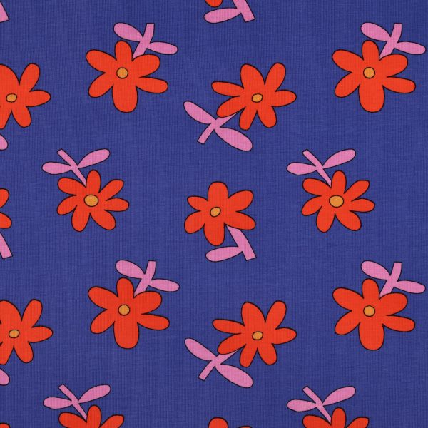 Katoenen Jersey Jennifer Bouron Retro Bloom
