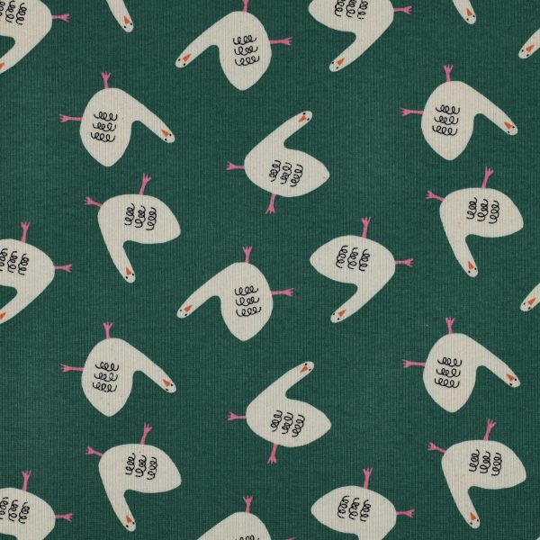 Jennifer Bouron Ribjersey Ganzen Groen/Roze