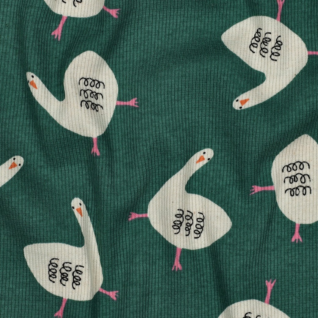 Jennifer Bouron Ribjersey Ganzen Groen/Roze Afbeelding 2
