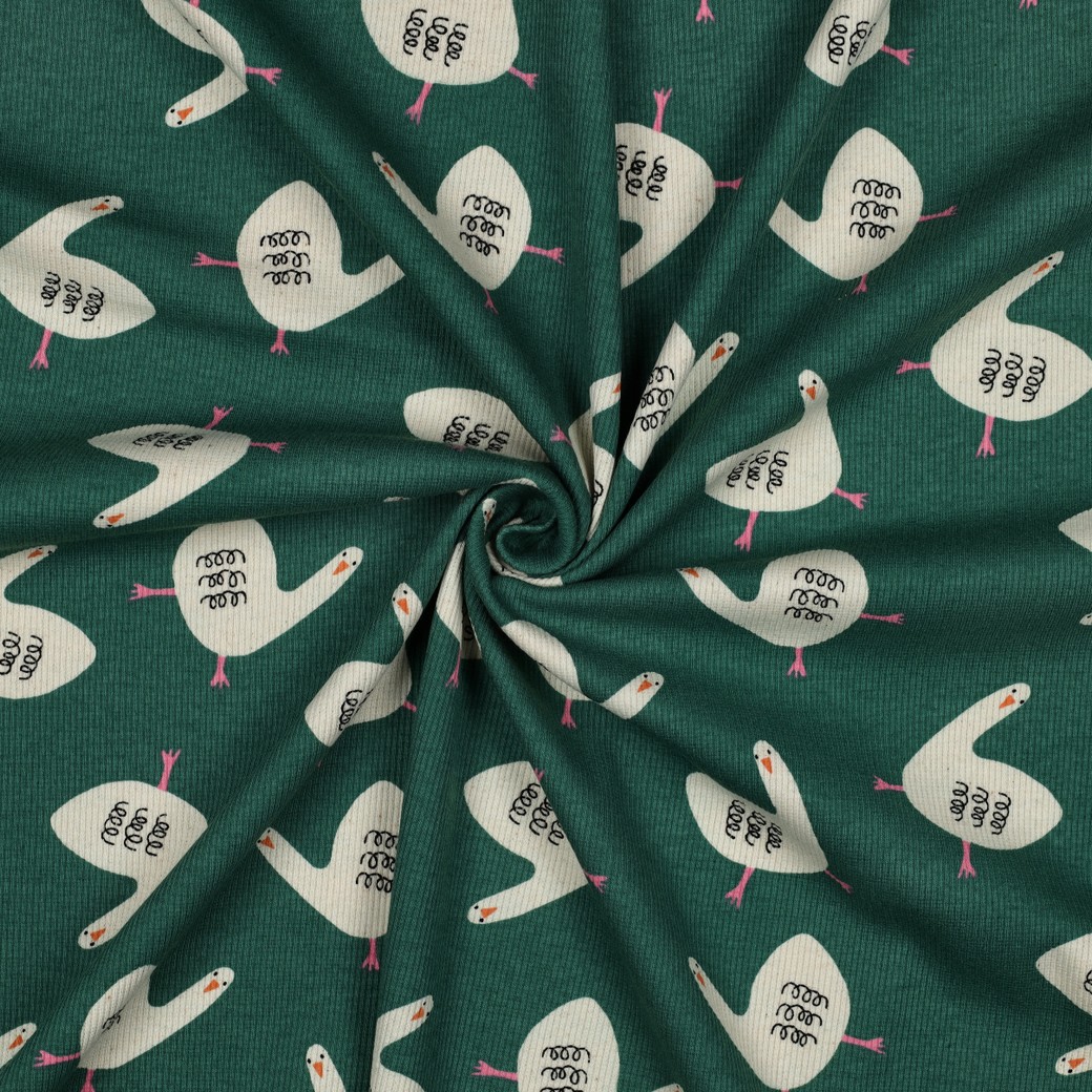 Jennifer Bouron Ribjersey Ganzen Groen/Roze Afbeelding 3