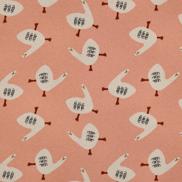 Jennifer Bouron Ribjersey Ganzen Zachtroze/peach