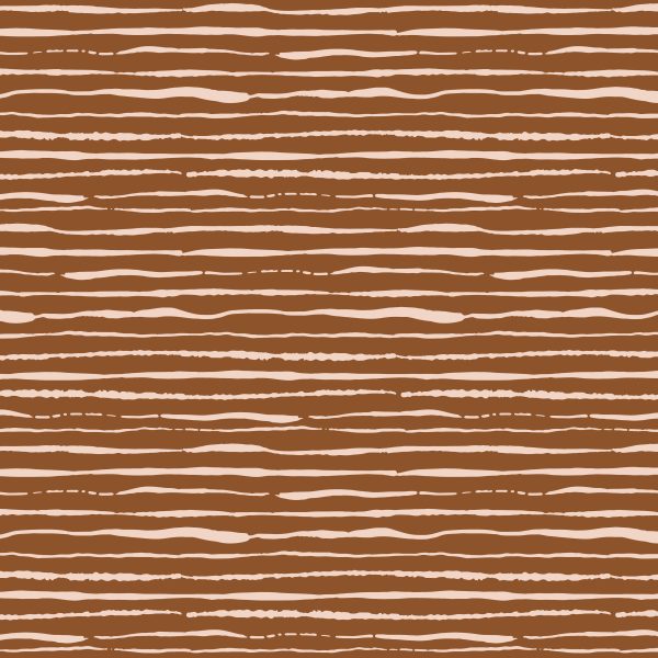 Abstracte Strepen Jersey Bruin/Roze