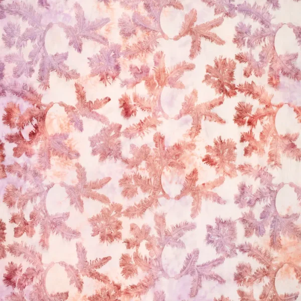 Tie Dye Broderie Katoen – Soft Pink Embroidery