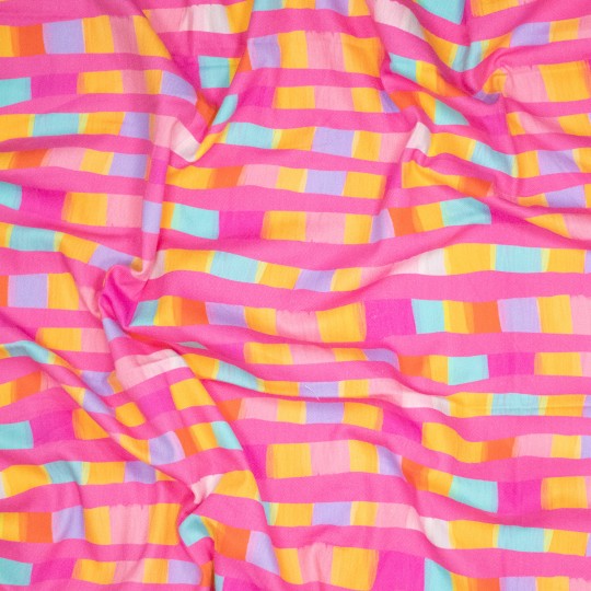 Karina Kind Denim Twill abstracte blokken