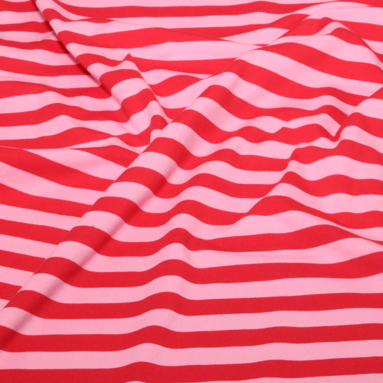 Bio Jersey Strepen Rood Roze Afbeelding 2