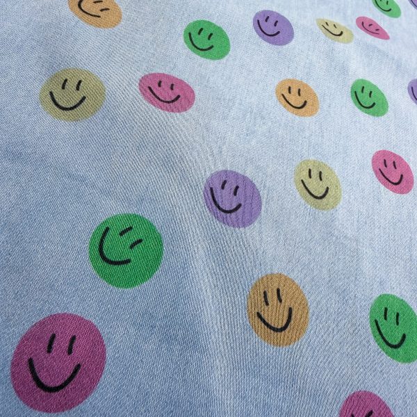 Leff Candy Dots Smileys Denim Ft