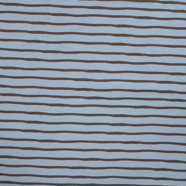 Stripes Dusty Blue Jersey