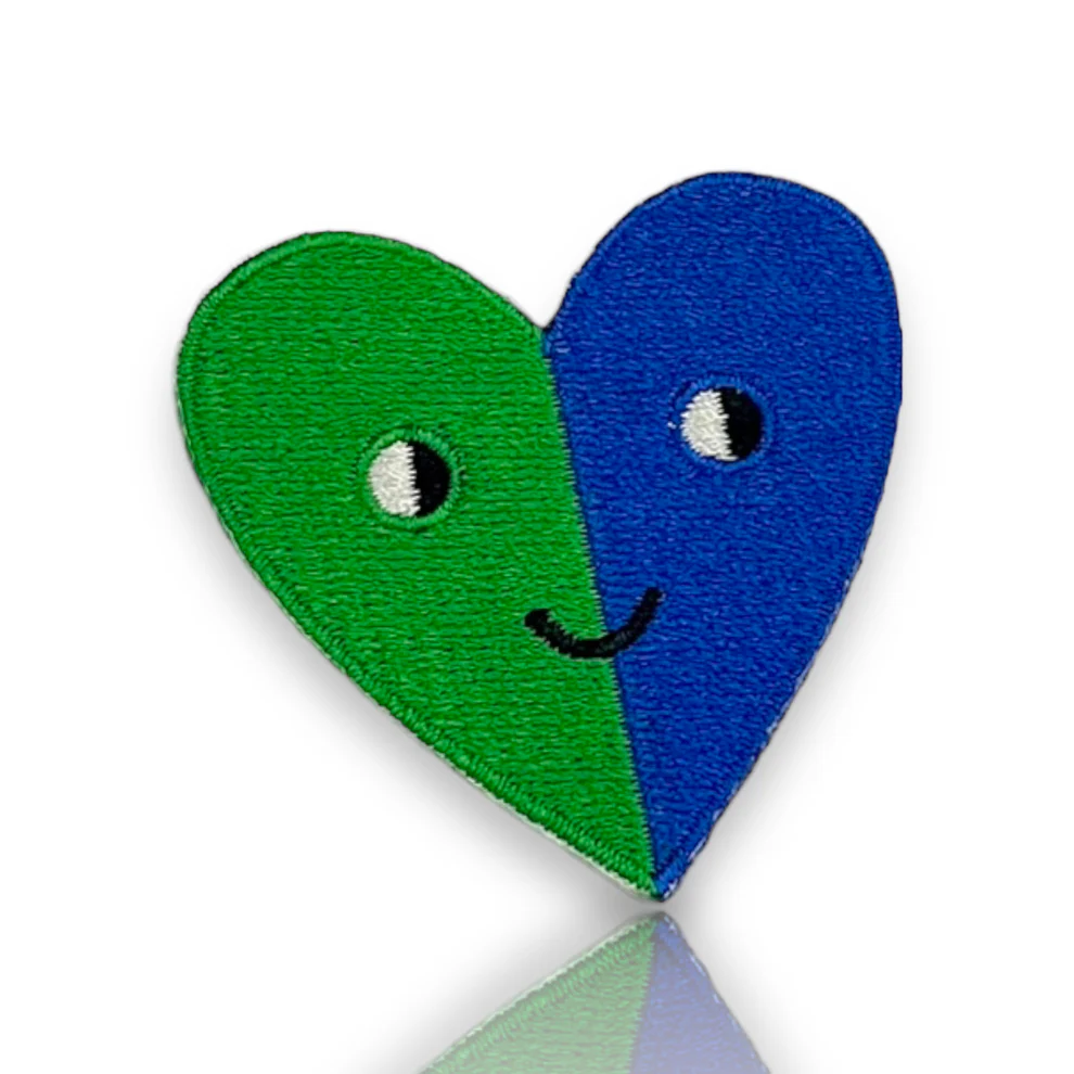 Hartje Groen/Blauw HejPatches