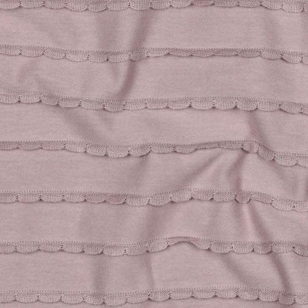 Jersey Mauve Ruffle Lines