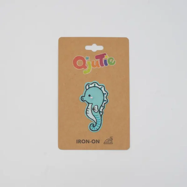 Qjutie Strijkbare Patch   Zeepaardje