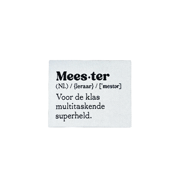 Meester label Loop&Label