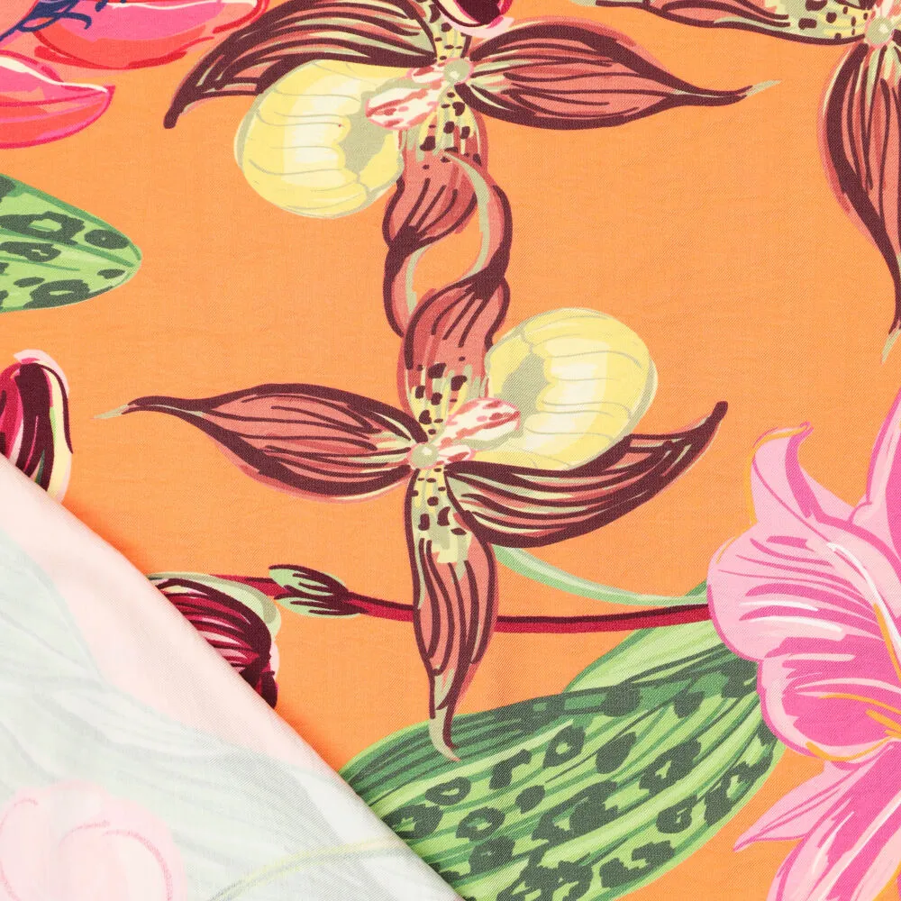 Viscose Twill Camiguin Orange Afbeelding 3