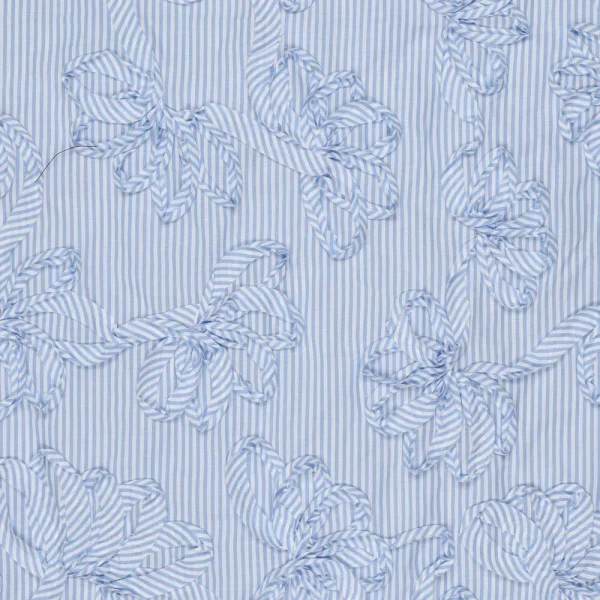 Katoen blue bow Stripes