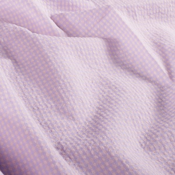 Seersucker Lavender Check Mini
