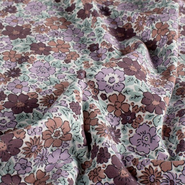 Lavender Meadow katoenen jersey