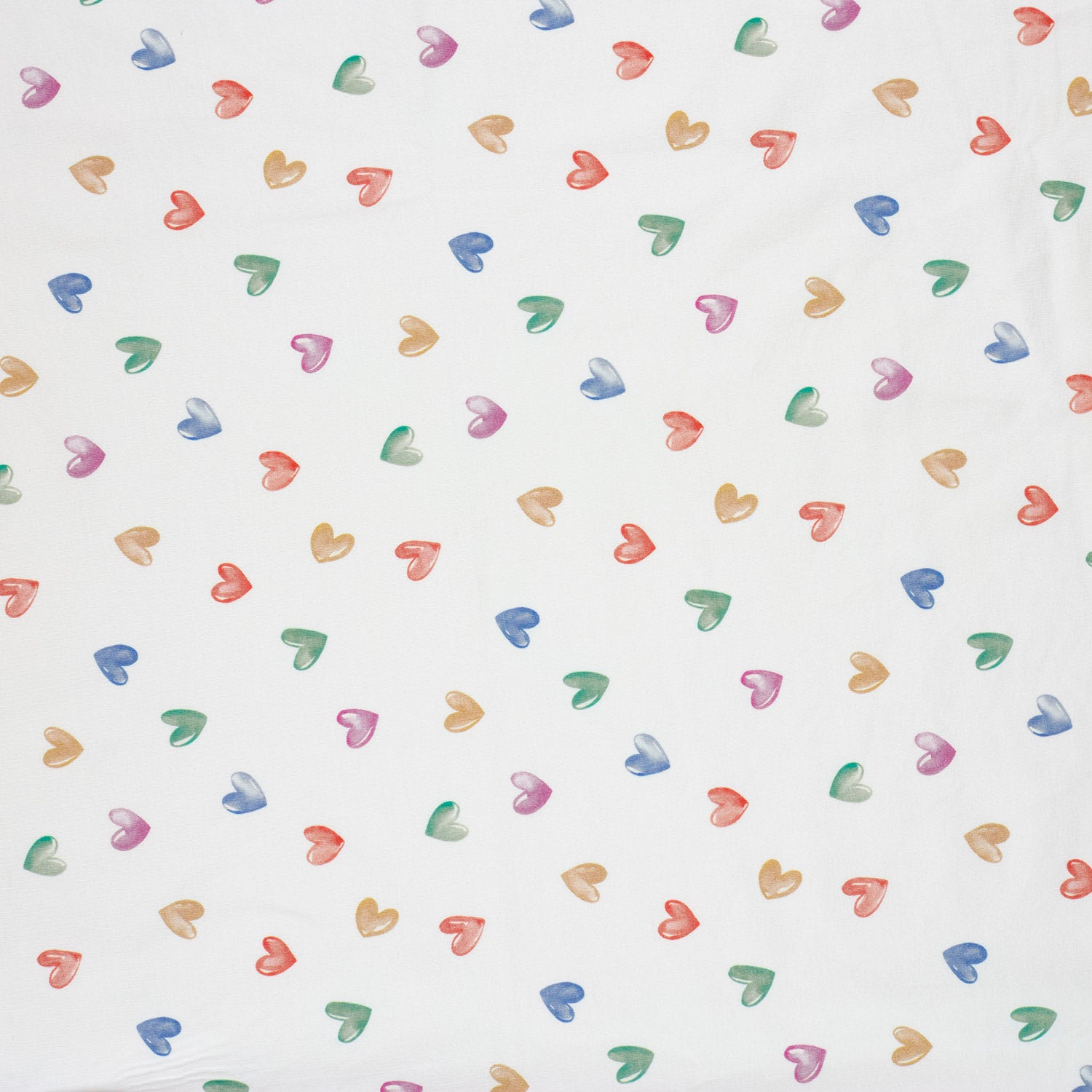 Rainbow Hearts French terry Afbeelding 2