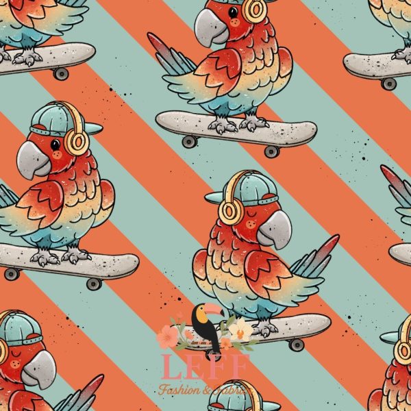 Leff’s Skater Parrot Frenchterry