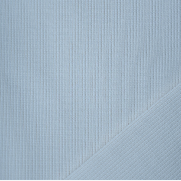 Rib Boordstof Frosty Blue