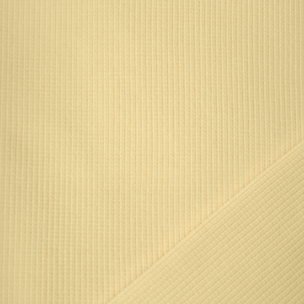 Rib Boordstof Butter Yellow