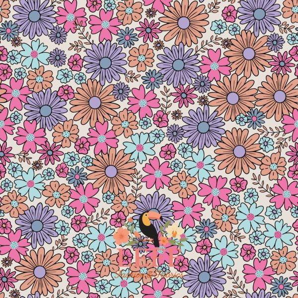 Leff's Happy Bloom Jersey 🌸💜🩵