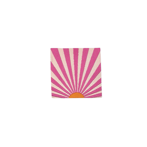 Ondergaande zon label Loop&Label