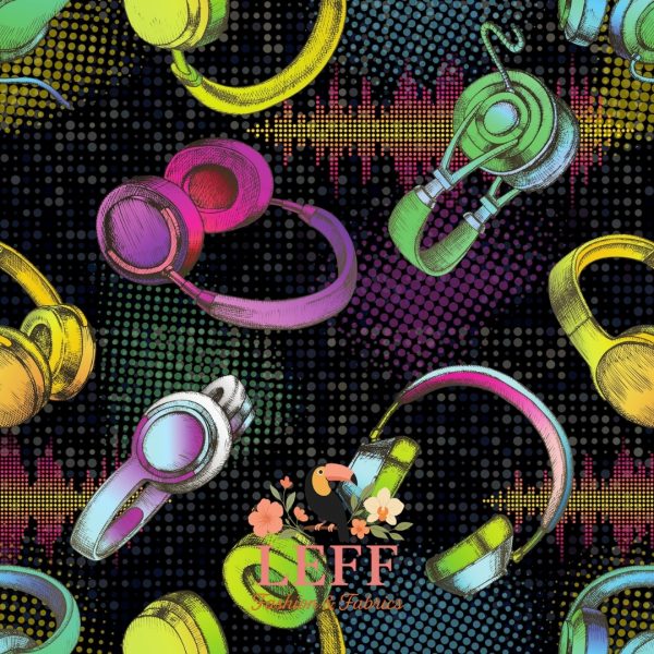 Leff’s Neon Beats Jersey 🎧🎵✨