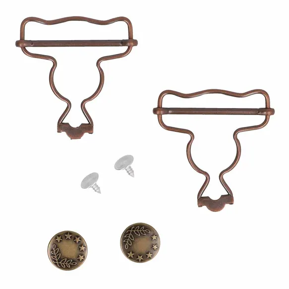Milward Tuinbroek sluitingen 40mm brons
